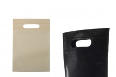 Екологични рециклируеми чанти с дръжки с размери  18x26 cm - 50 бр. в пакет 